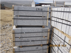 B6 Kerbstone Sawn/Flamed Quality, Grey Granite Kerbs
