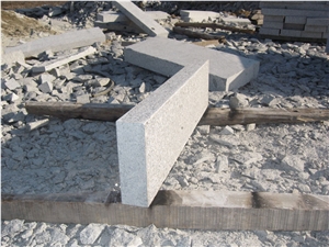 B6 Kerbstone Sawn/Flamed Quality, Grey Granite Kerbs
