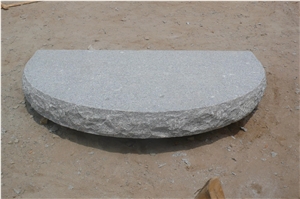 Block Steps Flamed and Sawn, Grey Granite Steps