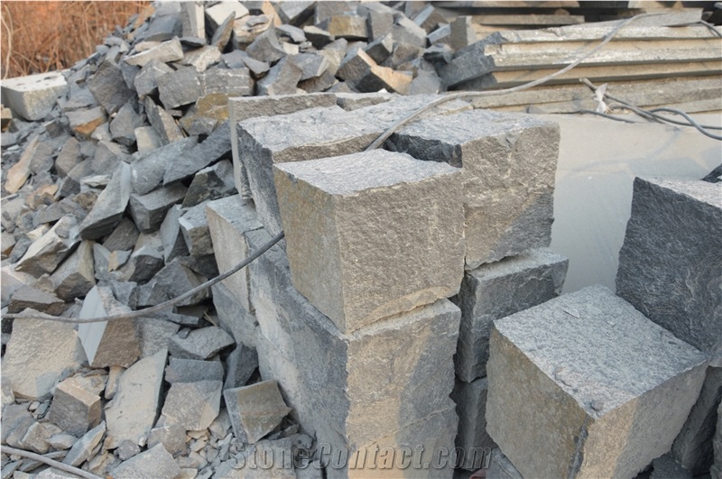 G308 Cubes, Grey Granite Cube Stone & Pavers