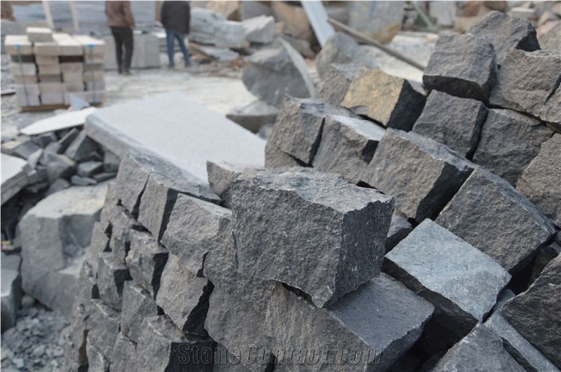 G308 Cubes, Grey Granite Cube Stone & Pavers