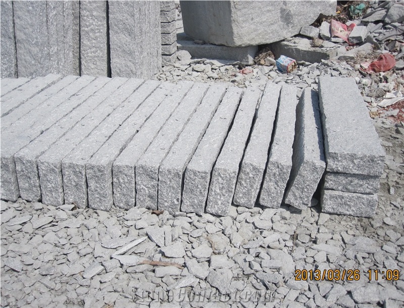 G341 Granite Palisade,Two Sides Pineappled and Two Sides Bush Hammered