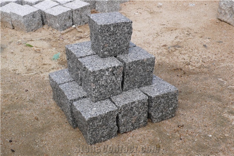 G341 Grey Granite Cube Stone & Pavers