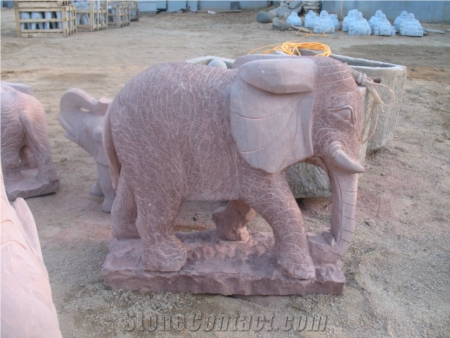G341 Grey Granite Sculpture & Statue,High Quality