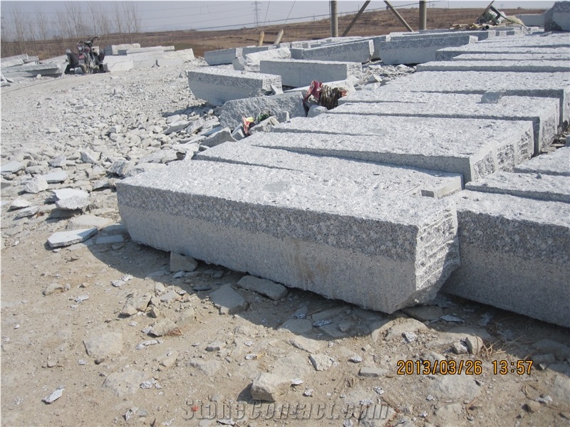 G341 Kerbstone Bush Hammered Low Price, Grey Granite Kerbs