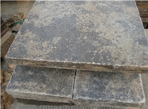 Golden Beach Limestone Slabs & Tiles, China Brown Limestone