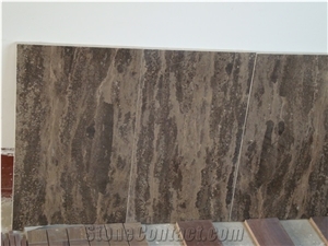 Golden Beach Limestone Slabs & Tiles, China Brown Limestone
