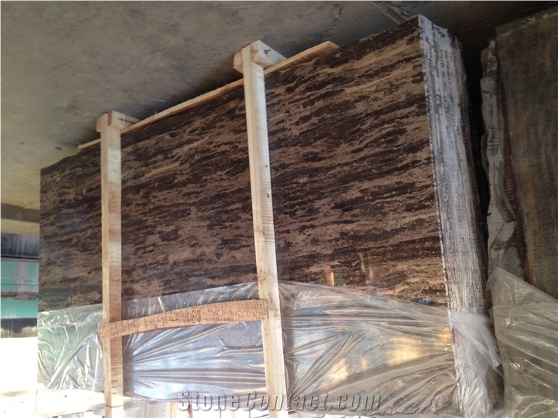 Golden Beach Slab, China Brown Granite