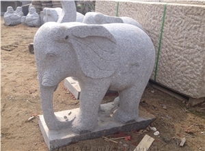 Granite Garden Animals & Bench, New G603 Grey Granite Garden