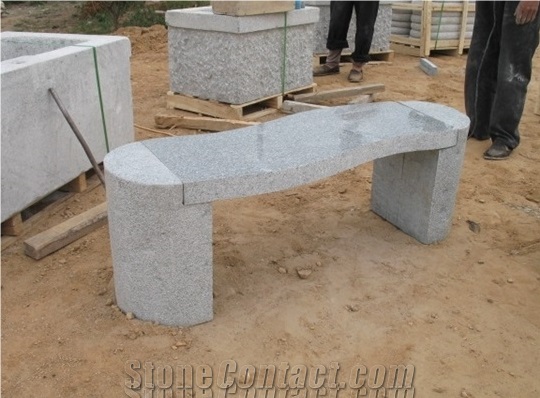 Granite Garden Animals & Bench, New G603 Grey Granite Garden