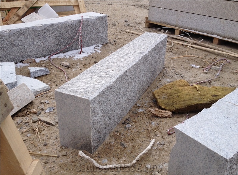 Granite Kerbstone Pineappled, Grey Granite Kerbs