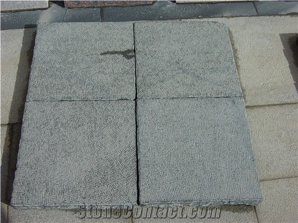 Light Grey Flamed Pavers,, G341 Grey Granite Cube Stone & Pavers
