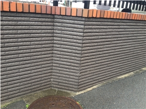 Lowest Grey Wall Stones, Grey Granite Mushroom Stone