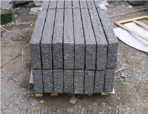 Pineappled Palisades Columns Dark Grey G654, G654 Granite Palisades