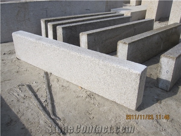 Yellow Kerbstones Sawn and Bush Hammered