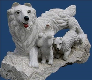Dog Stone Animal Sculptures,Dog Stone Carving,Dog Stone Statue