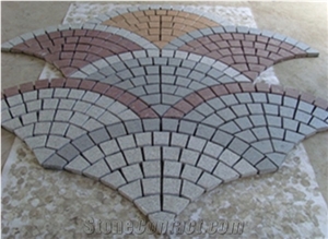 G654 Granite Cobble Stone, Black Granite Pavers, Sesame Black Granite Cobble Stone G654 Granite Cobble Stone, Black Granite Pavers, Sesame Black Granite Cobble Stone