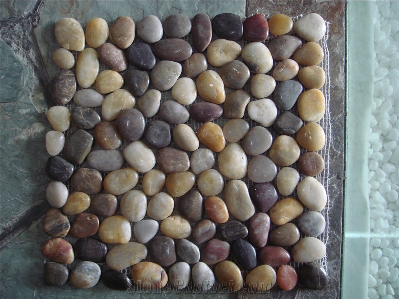 Hot Sale Bown Pebble, Brown Granite Pebble & Gravel