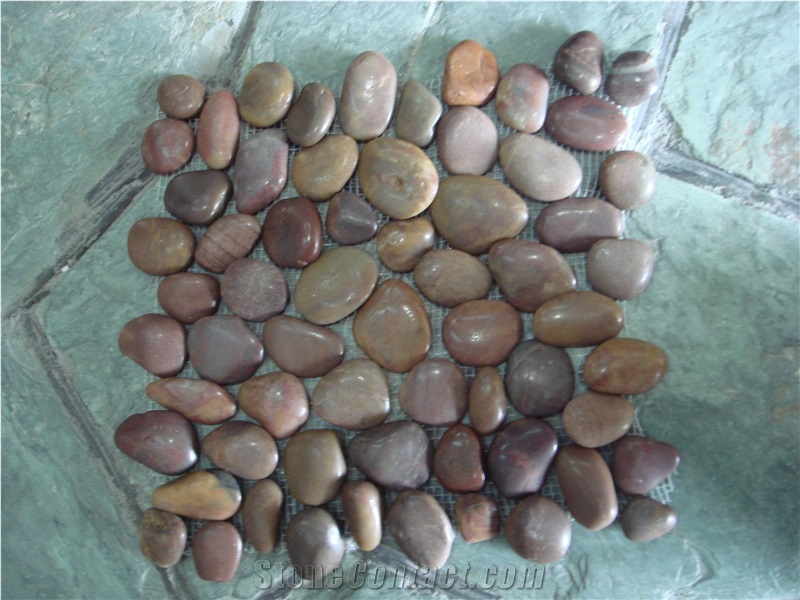 Hot Sale Bown Pebble, Brown Granite Pebble & Gravel