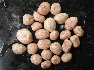 Yellow Granite Cobble Stone, Yellow Granite Pebble & Gravel
