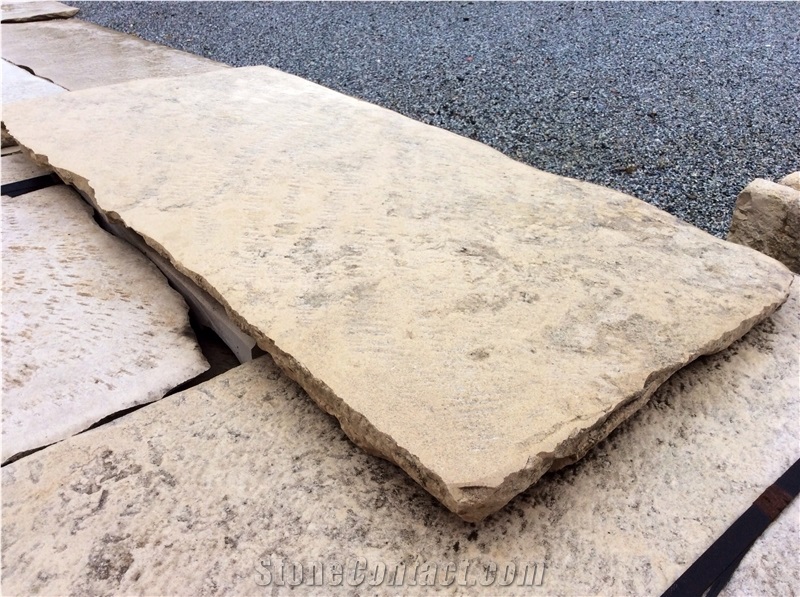 Antique Reclaimed Stne Flooring Slabs & Tiles, Reeclaimed French Limestone Slabs & Tiles