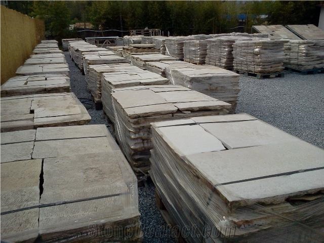 Antique Reclaimed Stne Flooring Slabs & Tiles, Reeclaimed French Limestone Slabs & Tiles