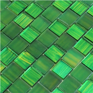 Glass Mosaic Tiles Green 22.9