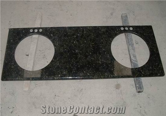 Emerald Green Granite Bathroom Countertops,Saudi Arabia Green Granite Vanity Tops