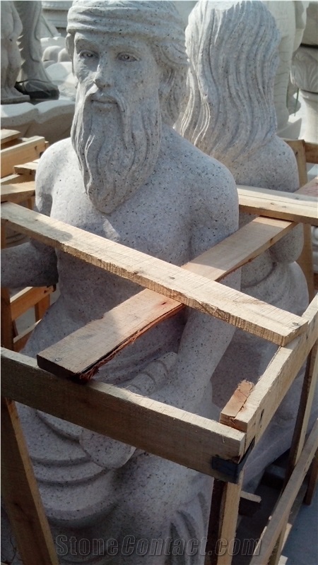 Grey Granite Human Sculptures & Statues Design