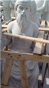 Grey Granite Human Sculptures & Statues Design