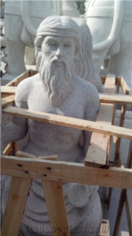 Grey Granite Human Sculptures & Statues Design