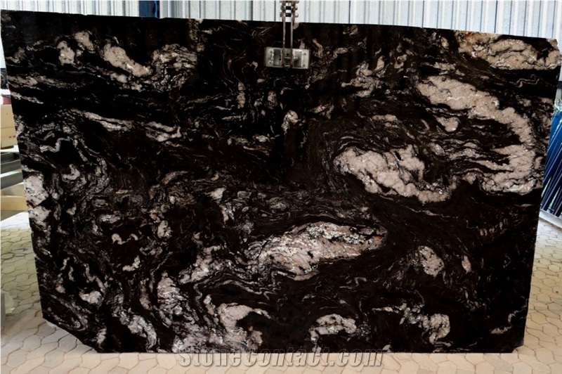 Titanium Black Granite Slabs & Tiles