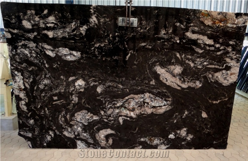 Titanium Black Granite Slabs & Tiles