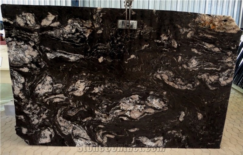 Titanium Black Granite Slabs & Tiles