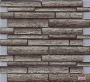 China Glass Mixed Mosaic Manufacture H5604 15x48/15x98/15x148/23x48/23x98/23x148/30x148x8mm Silk Road Metal
