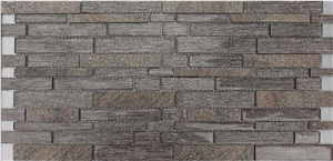 China Glass Mosaic Manufacture H5526 15x48/15x98/15x148/23x48/23x98/23x148/30x148x8mm Metal Flower China Glass Mosaic