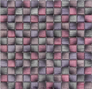 Glass Mixed Mosaic Manufacture China H5336 Silk Road Metal