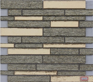 Glass Mixed Mosaic Manufacture H5601 Silk Road Metal
