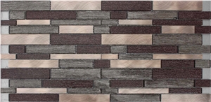 Glass Mosaic Manufacture China H5567 15x48/15x98/15x148/23x48/23x98/23x148/30x148x8mm Silk Road Metal China Glass Mosaic Glass Mosaic Manufacture China H5567 15x48/15x98/15x148/23x48/23x98/23x148/30x148x8mm Silk Road Metal China Glass Mosaic