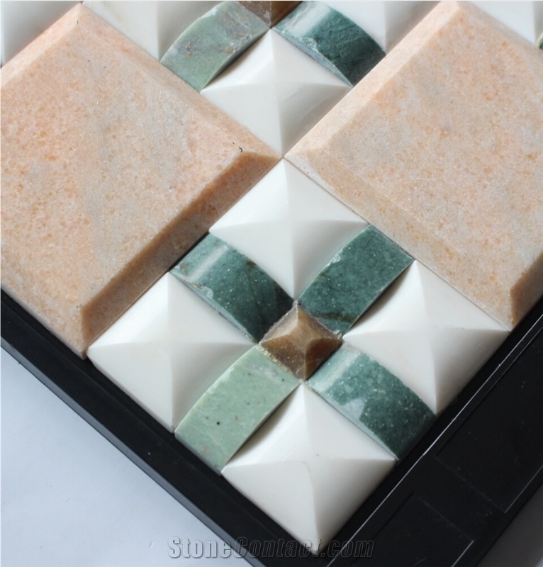 Honey Onyx Mosaic Manufacture China Hn-07, Green Onyx Mosaic