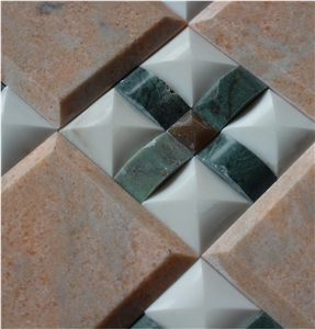 Honey Onyx Mosaic Manufacture China Hn-07, Green Onyx Mosaic