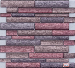 Silk Road Metal+Glass Mixed Mosaic Manufacture China Glass Mosaic Linear Pink/Black /Purple H5596 Silk Road Metal+Glass Mixed Mosaic Manufacture China Glass Mosaic Linear Pink/Black /Purple H5596