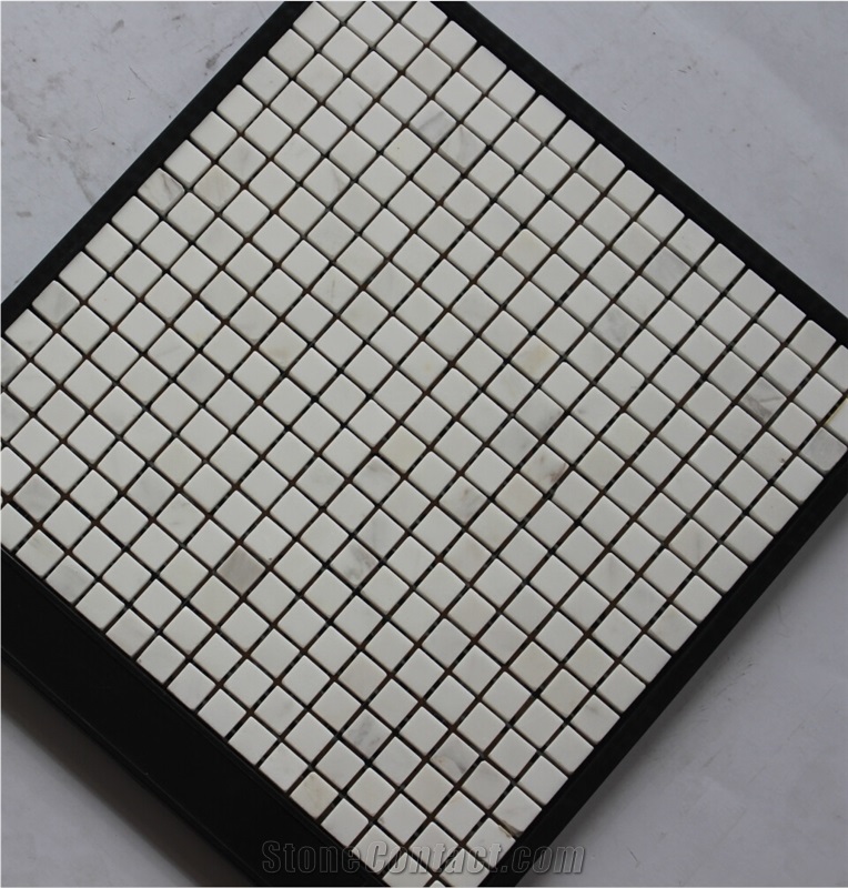 Volakas Marble Mosaic,White Marble Mosaic China Manufacture A048s-15