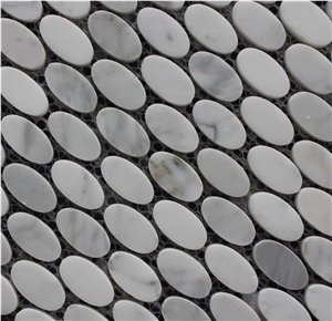Volakas Marble Mosaic,White Marble Mosaic China Manufacture A064s