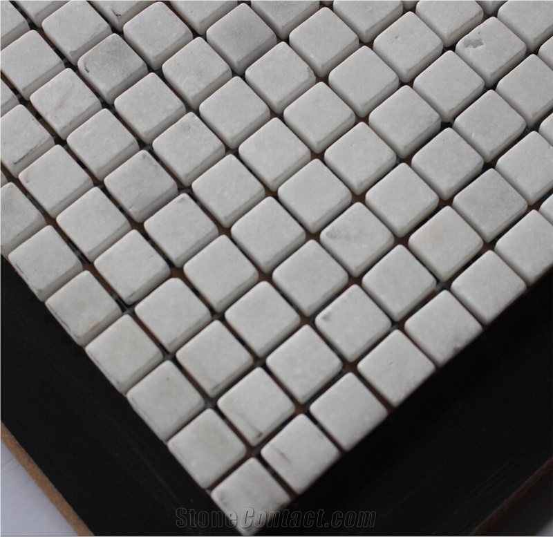 Volakas Marble Mosaic,White Marble Mosaic China Manufacture A120m-15a