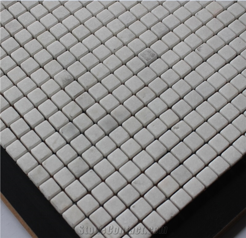 Volakas Marble Mosaic,White Marble Mosaic China Manufacture A120m-15a