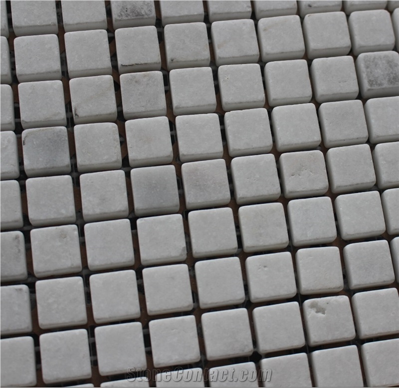 Volakas Marble Mosaic,White Marble Mosaic China Manufacture A120m-15a
