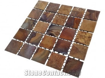 Regular Squares Multi Color or Ptreto Black on Mesh