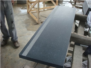 G684 Black Basalt Step,Raven Black Step/Black Pearl,Fuding Black Basalt Stairs