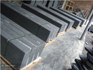 G684 Black Basalt Step,Raven Black Step/Black Pearl,Fuding Black Basalt Stairs
